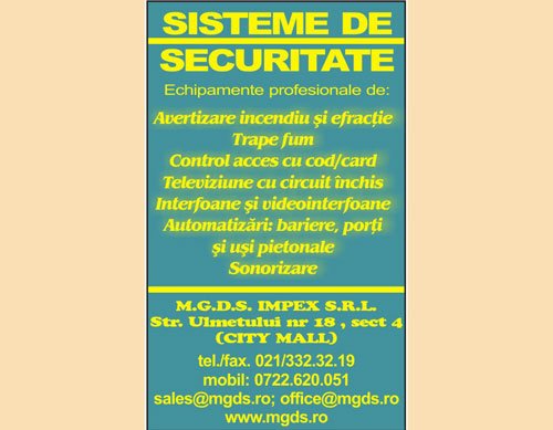 M.G.D.S. - distributie, instalare sisteme de securitate